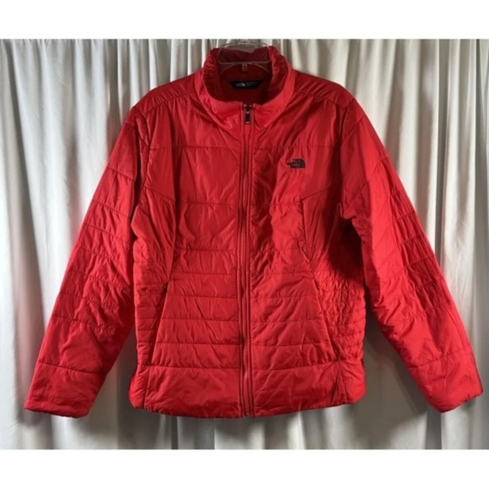 The North Face‎ Red Lightweight Puffer Jacket Full Zip Quilted XL 73-09